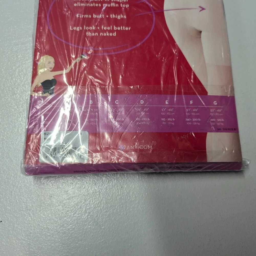 NWT Spanx Sheers Nude Size D Hose